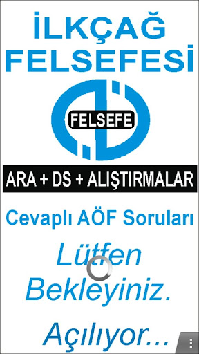 AÖF İLKÇAĞ FELSEFESİ