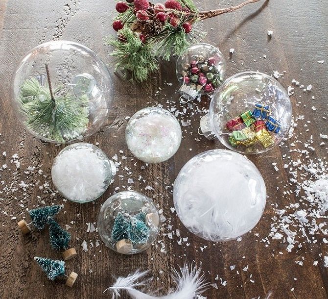 Beautiful and unusual decor of Christmas balls - the best ideas with photo 23