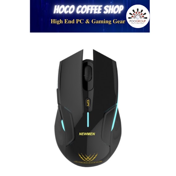 Chuột Gaming Không Dây Newmen E500 (Đen / Trắng) - Chính Hãng ( Bh 24T)