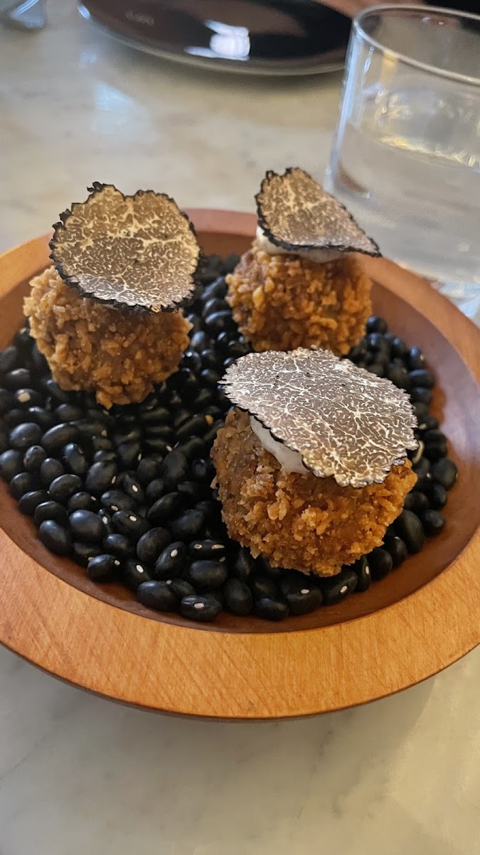 Deep fried risotto with truffle