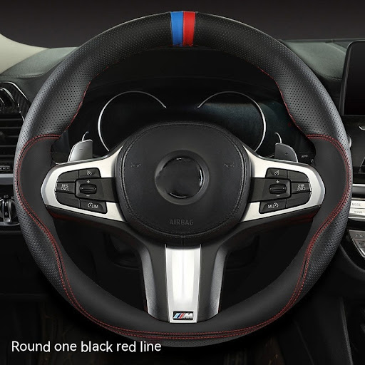 Title 6, Round D-Type Universal Steering Wheel Cover, En...