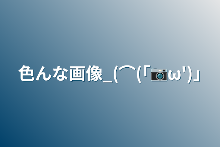 「色んな画像_(⌒(｢📷ω')｣」のメインビジュアル