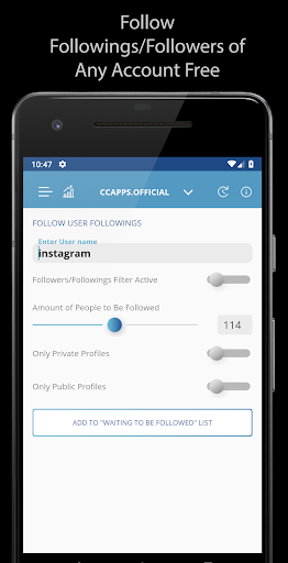 CCGram+ Followers Analyzer for Instagram screenshots 3