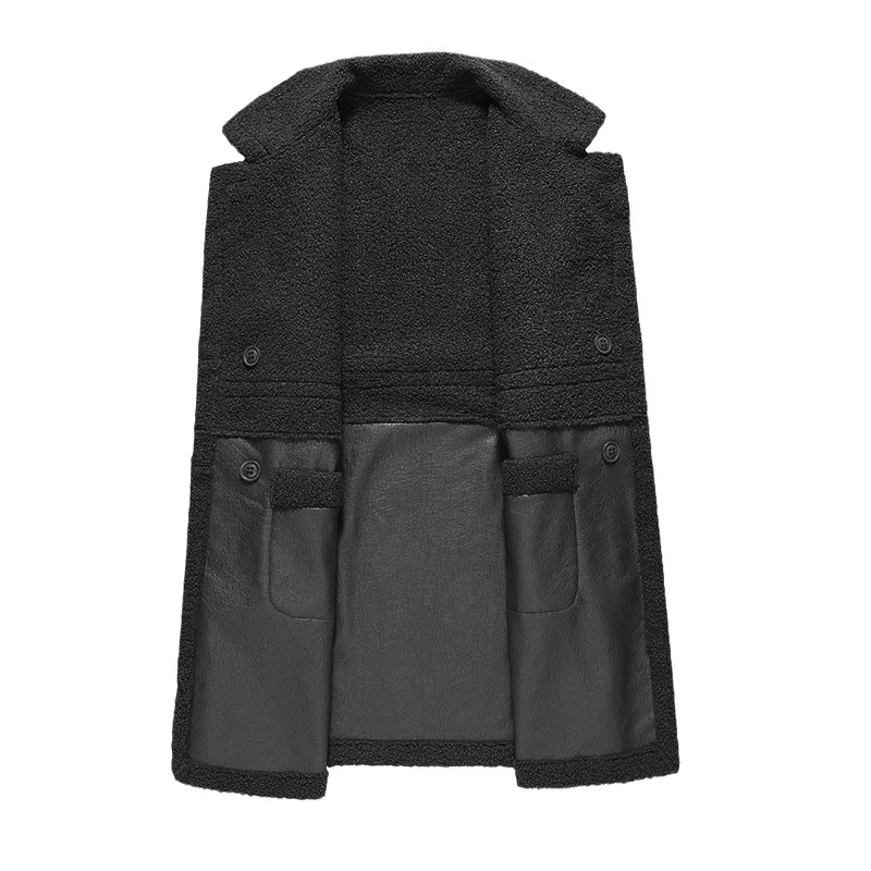 Top de couro feminino Fakesi Cashmere Haining, macio e luxuoso, perfeito para um visual elegante e confortável em todas as ocasiões.