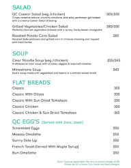 Qube Cafe menu 1