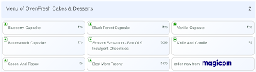OvenFresh Cakes & Desserts menu 