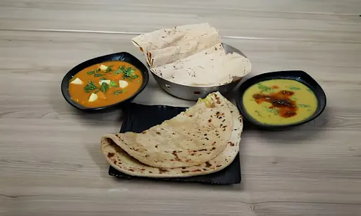 Aloo Paratha With 10 Phulka And Dal Tadka And Paneer Butter Masala