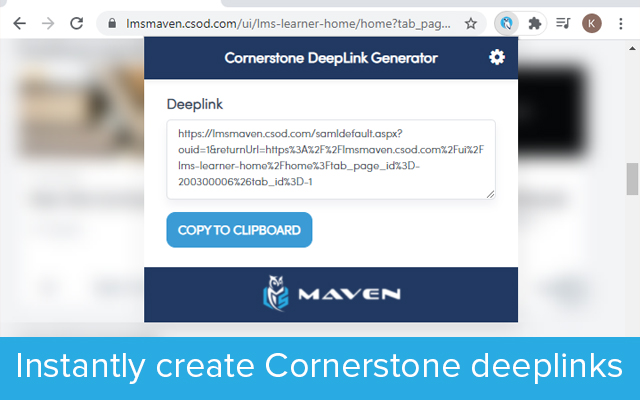 Cornerstone DeepLink Generator Preview image 3