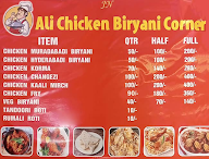 Almaza Biryani menu 1