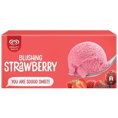 Kwality Wall's Blushing Strawberry Ice Cream