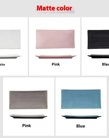 Rechthoekig minimalistisch porselei - 2