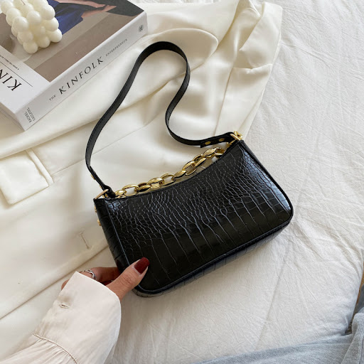 Title 5, Popular Pattern Chain Handbag New Bag Stylish D...