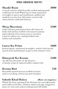 Royal Repast menu 2