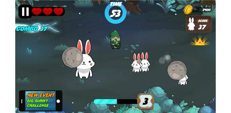 Wreck The Bunny - Big white rabbit Game Free