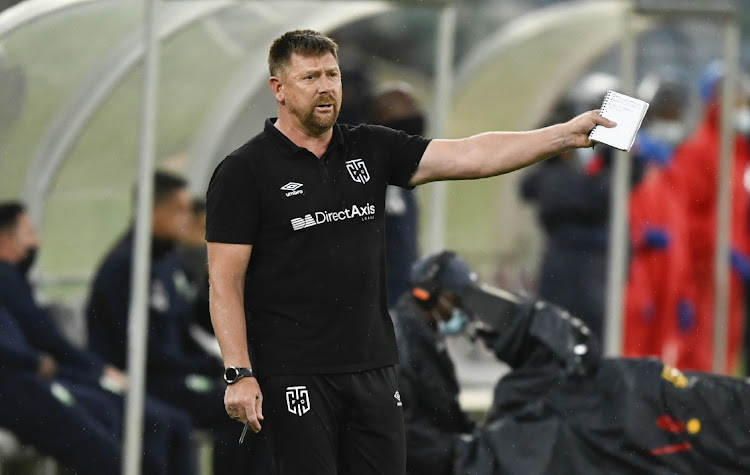 Eric Tinkler, coach of Cape Town City FC.