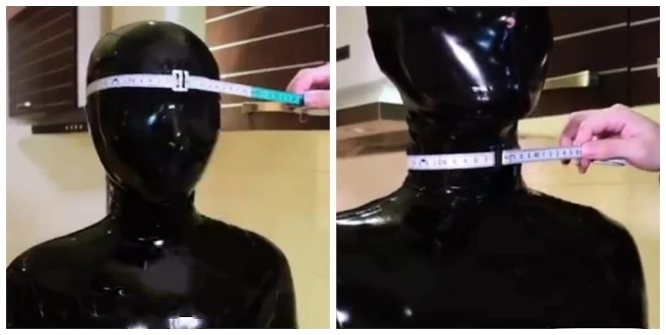 Máscara de látex com zíper para boca e olhos, cobertura completa. Perfeita para privacidade, anonimato e diversão.