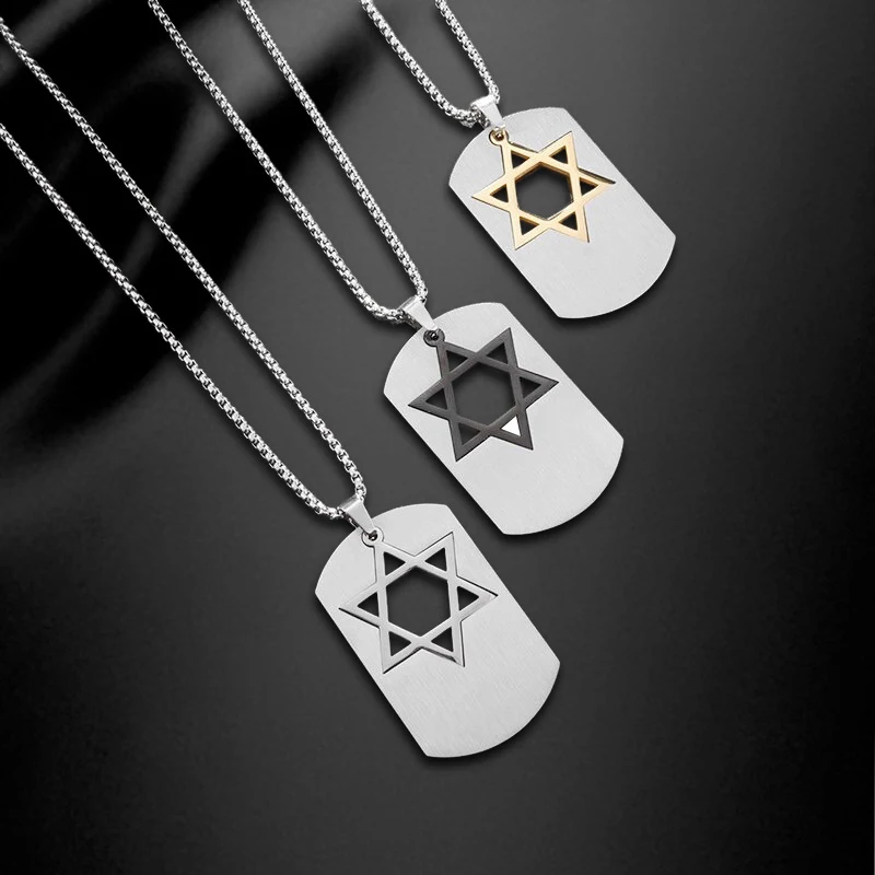 Title 1, Collar casual para pareja con colgante de placa...