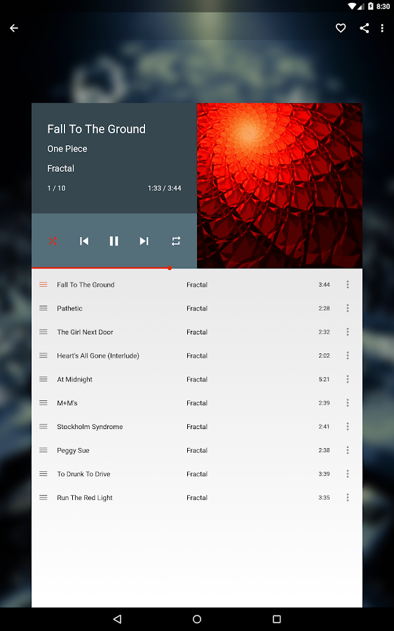   Shuttle+ Music Player- หน้าจอ 