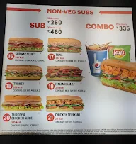 Subway menu 7