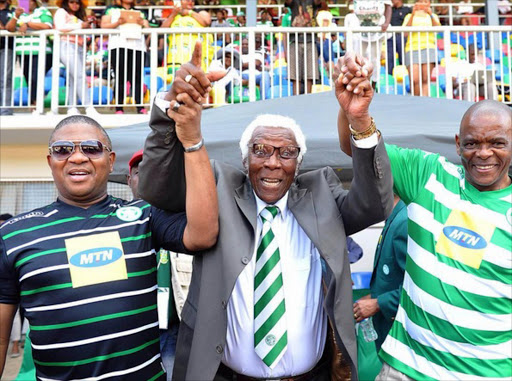 Sports Minister Fikile Mbalula, the late Petros Molemela and Free State Premier Ace Magashule. Picture credits: Instagram