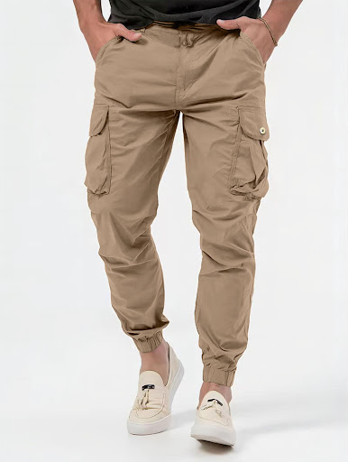 Title 6, Mens Cargo Trousers with Three-dimensional Poc...