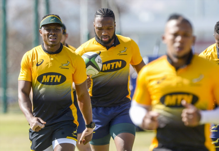 Springbok players during the South African national mens rugby team training season at St Stithians College on June 05, 2018 in Johannesburg, South Africa.