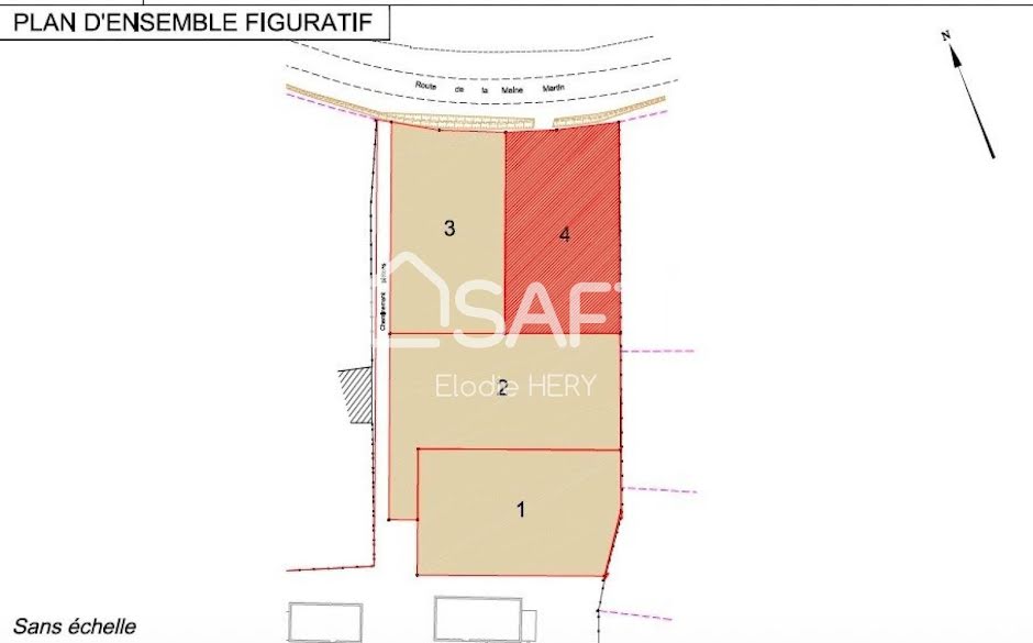 Vente terrain  452 m² à Saint-Sulpice-et-Cameyrac (33450), 159 000 €