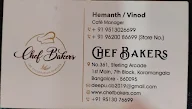 Chef Baker's menu 1