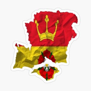 Hampshire County Flag & Map Shape" Poster for Sale by niki2028 | Redbubble