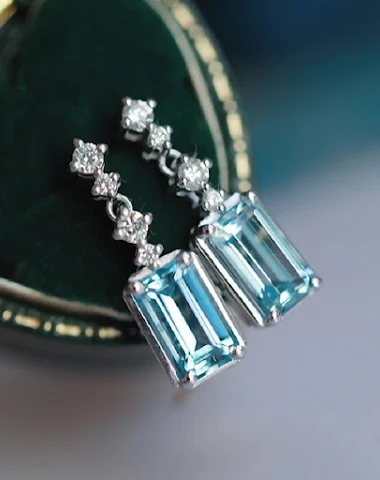 Boucles d'oreilles mode rectangulai - 2