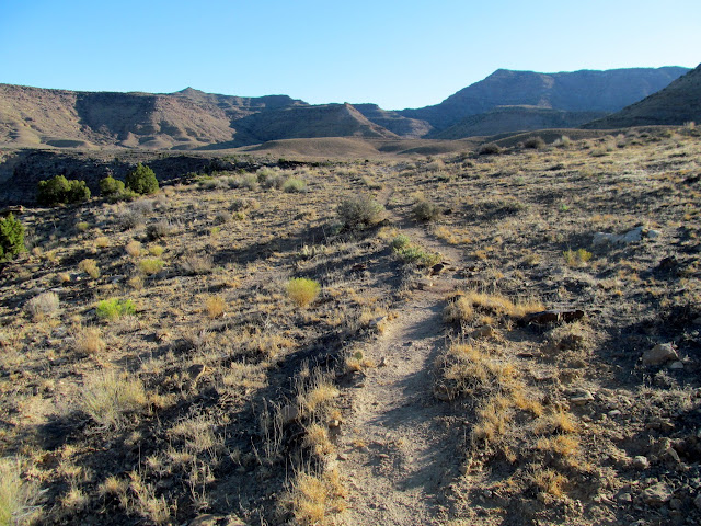 Walking along a flat stretch