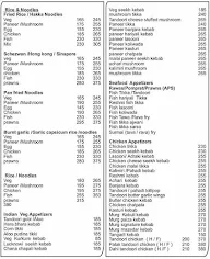 Food Flavours menu 2