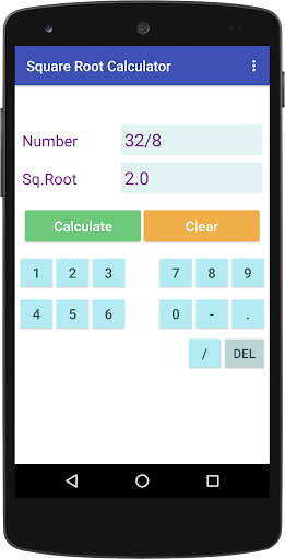 Math Square Root Calculator