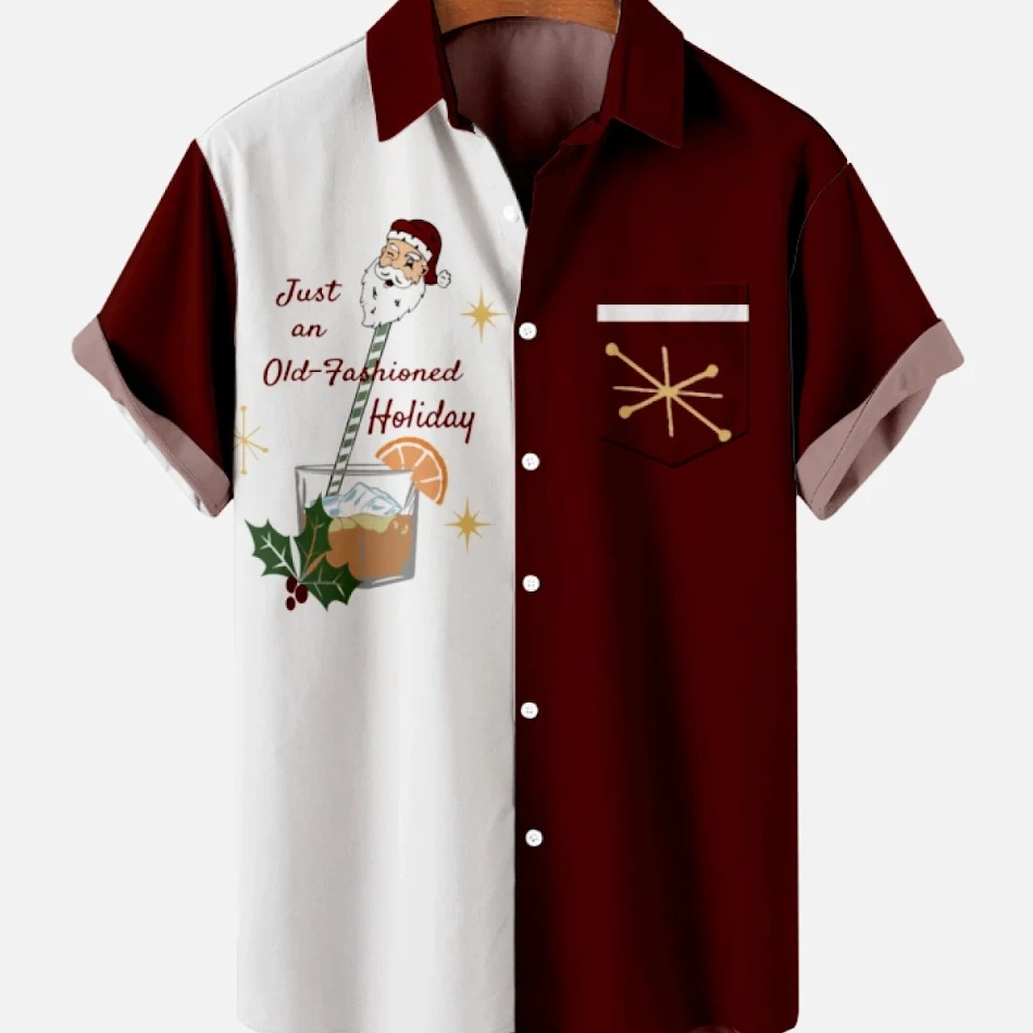 Zomer Heren Hawaii Shirt Bedrukt Vakantie Seaside Geniet van de Zomerse Sfeer met Dit Comfortabele en Stijlvolle Hawaiiaanse Shirt