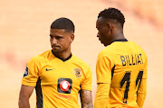 Keagan Dolly and Khama Billiat of Kaizer Chiefs during the DStv Premiership match against Orlando Pirates at FNB Stadium on November 6 2021.