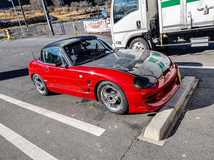 カプチーノのスタッドレスタイヤ・RAYS VOLKRACING・C-ULTRA・車止め問題・ご安全にに関するカスタム事例の投稿画像2枚目