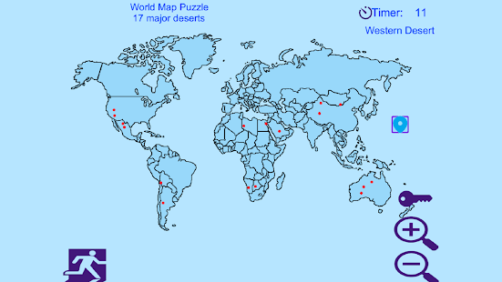 World Map Puzzle - náhled