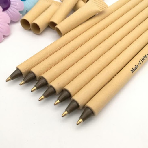 Title 4, Eco-friendly paper tube pen for smooth, sustain...