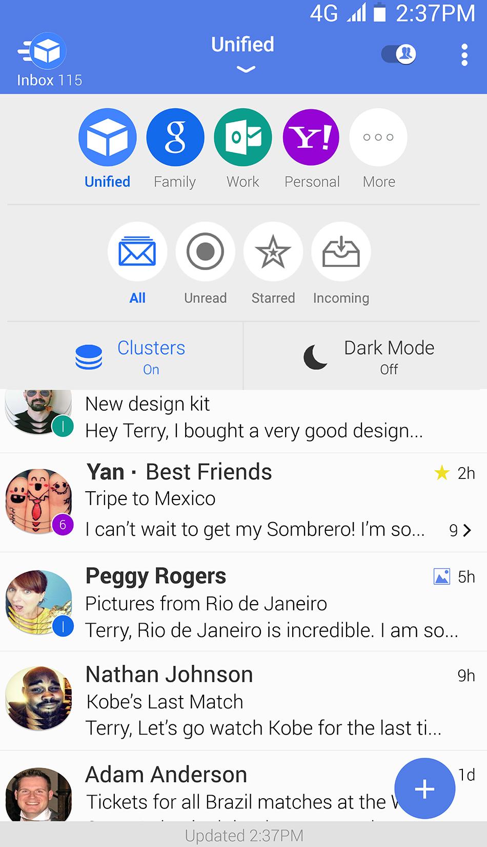 Android application Type App mail - email app screenshort