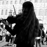 violinista di strada di 