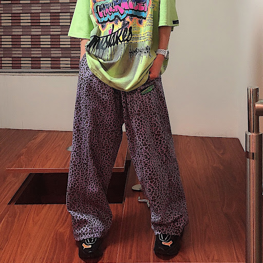 Title 6, Leopard print casual pants for women, comfortab...