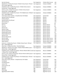 Biriyani Paradise (Dakshin) menu 3