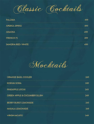 Xora Bar & Kitchen menu 1