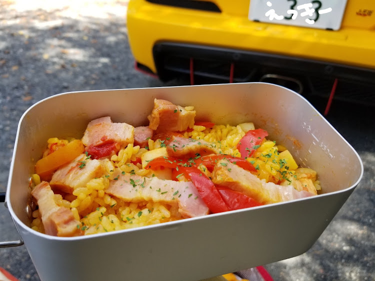 エキシージ Sのキャンプ飯・明日は彦根～伊吹山ツーリングに関するカスタム事例の投稿画像3枚目
