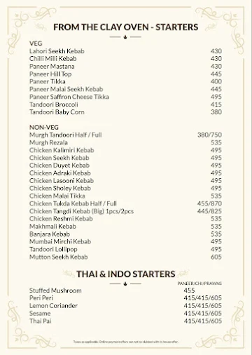 Double Deck menu 