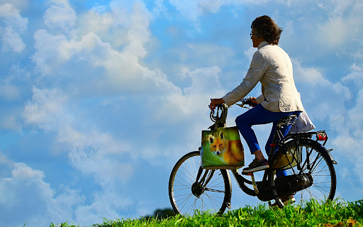 Men riding bicycles screenshot 1