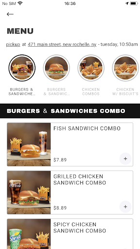 Screenshot Tex's Chicken & Burgers