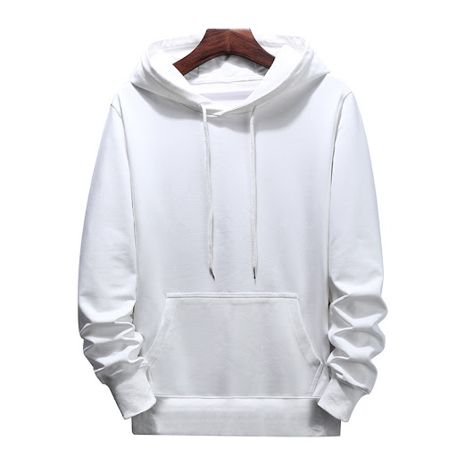 Title 2, Mens Loose Casual Solid Color Hooded Long-Slee...