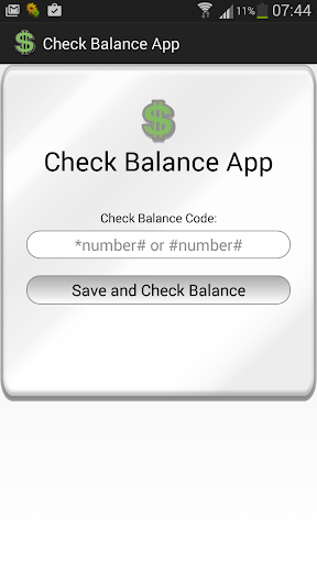 Check Balance App