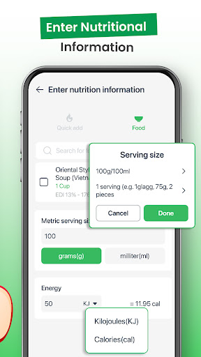 Screenshot Calorie Counter: Food Tracker